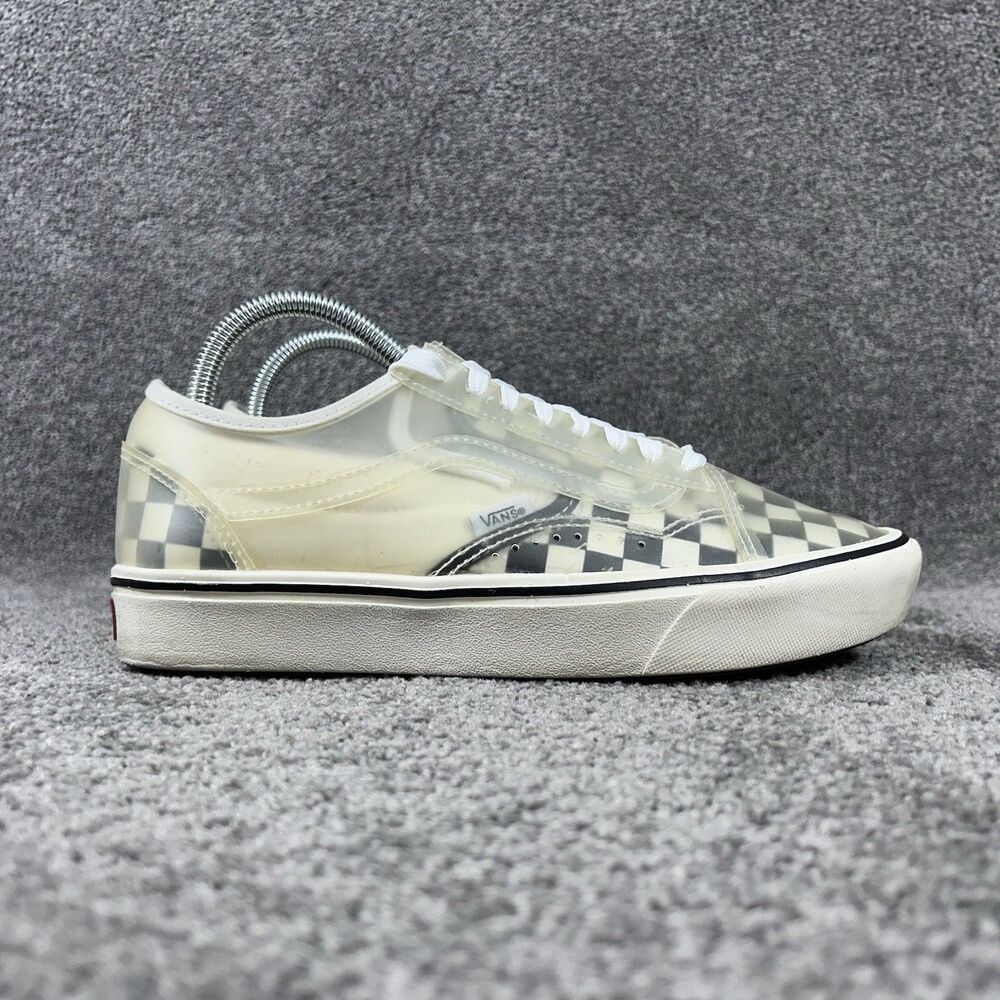 Vans ComfyCush Slip-Skool Women’s Sz 9 Black White Checkerboard Skate Shoes Used